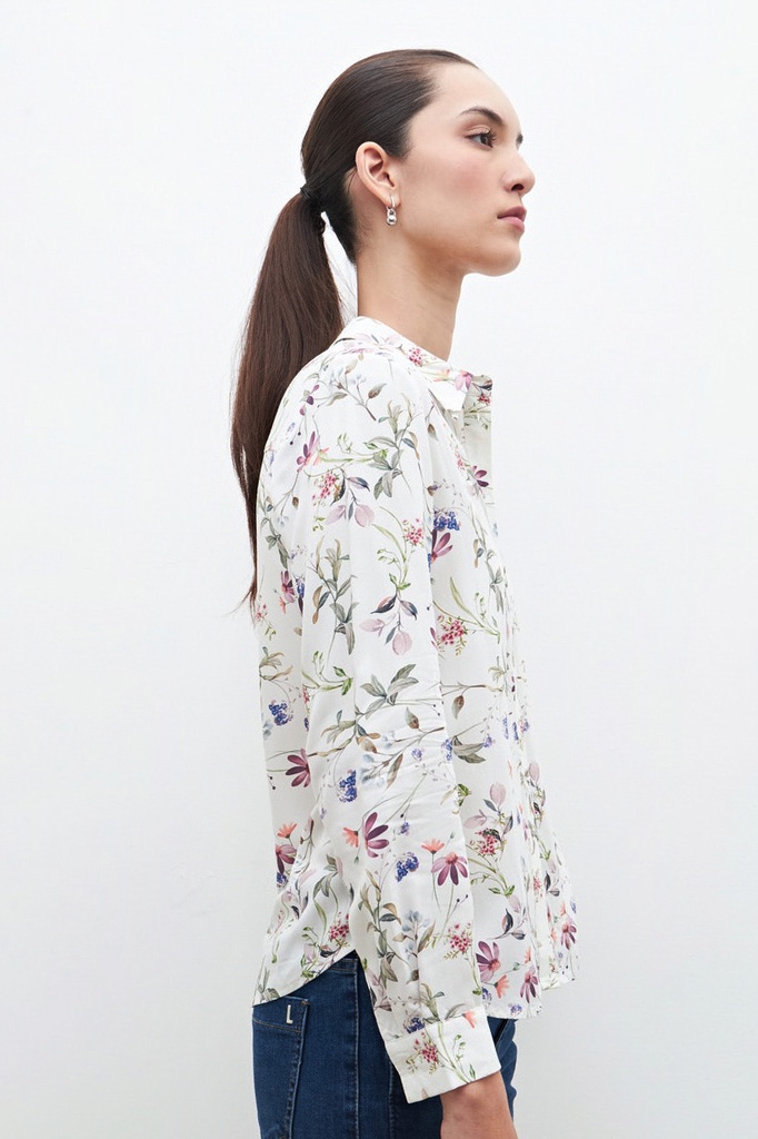 L160GBL12 CAMISA CON ESTAMPA FLORAL
