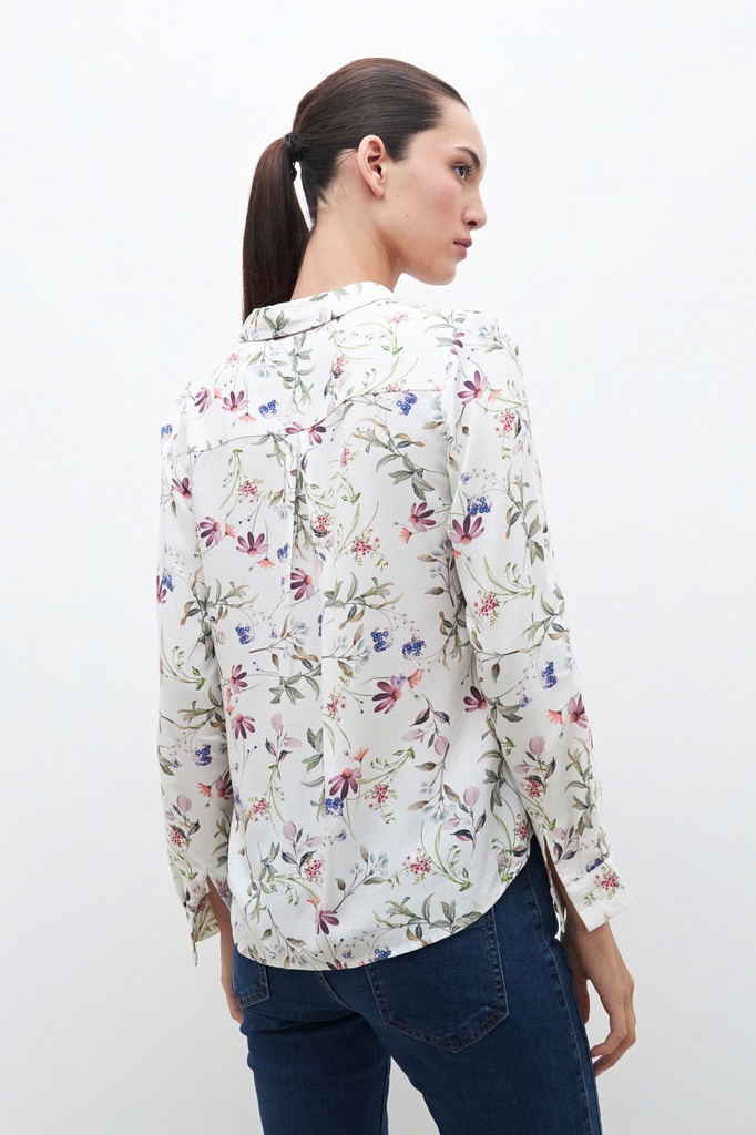 L160GBL12 CAMISA CON ESTAMPA FLORAL