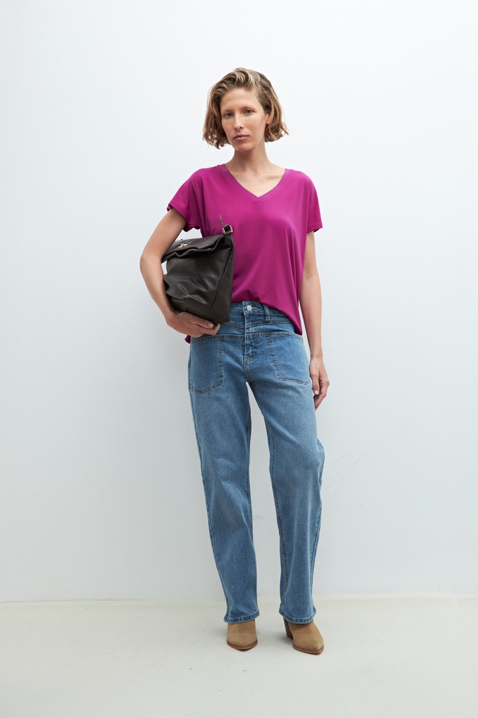 L160GBH1 BLUSA ESCOTE EN V
