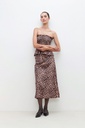 L160GBS1 TOP STRAPLESS ANIMAL PRINT