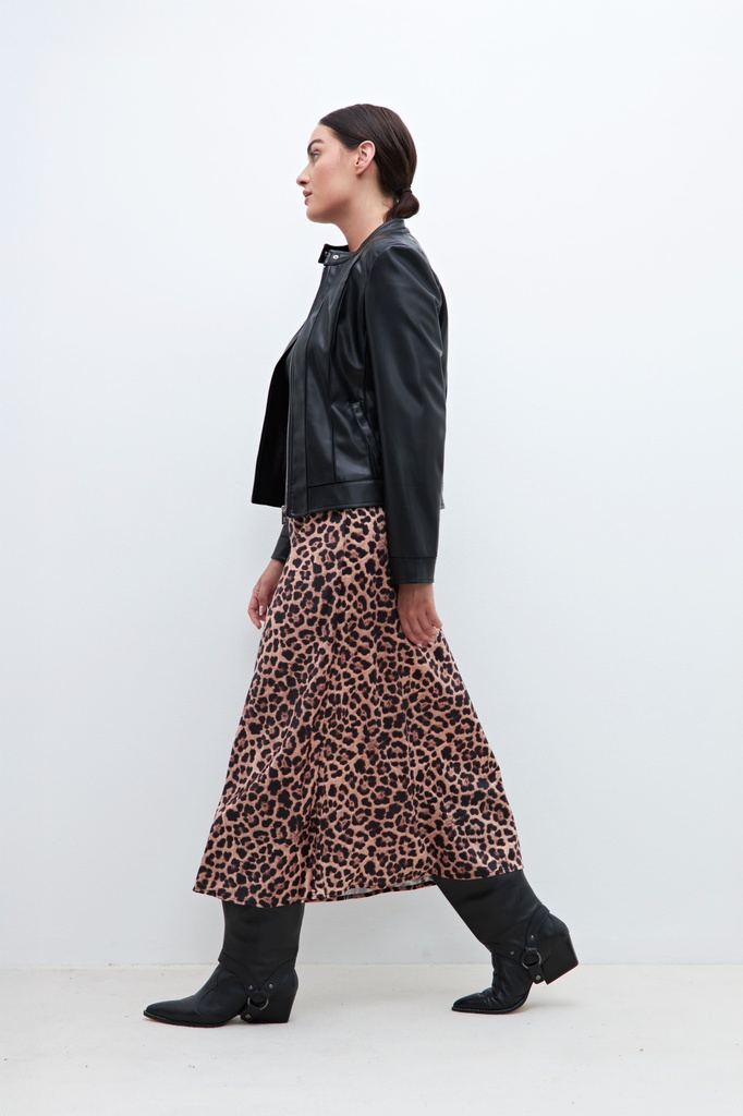 L160GSM1 FALDA SATEN ANIMAL PRINT