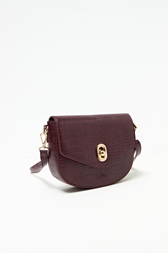 L160ABC1 BANDOLERA TEXTURA CROCO