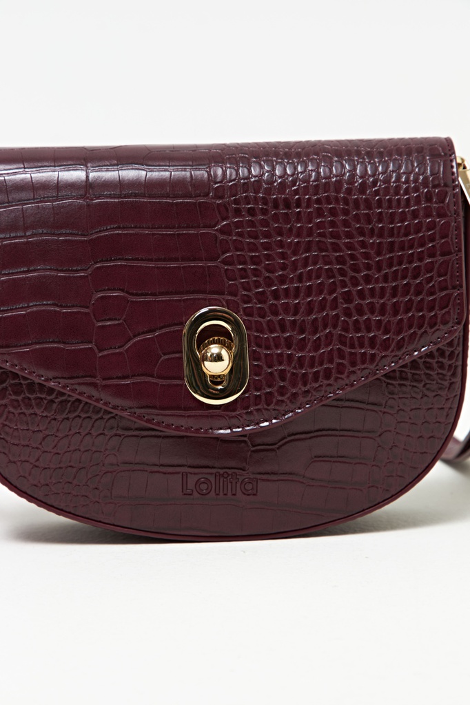 L160ABC1 BANDOLERA TEXTURA CROCO
