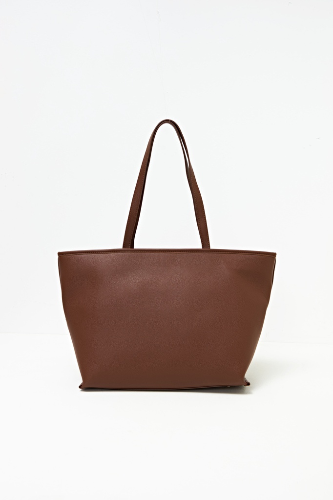 L160ABT1 CARTERA TOTE CON CIERRE Y DIJES