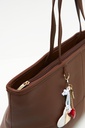 L160ABT1 CARTERA TOTE CON CIERRE Y DIJES