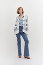 L144GKC1 CARDIGAN JACQUARD ARABESCO