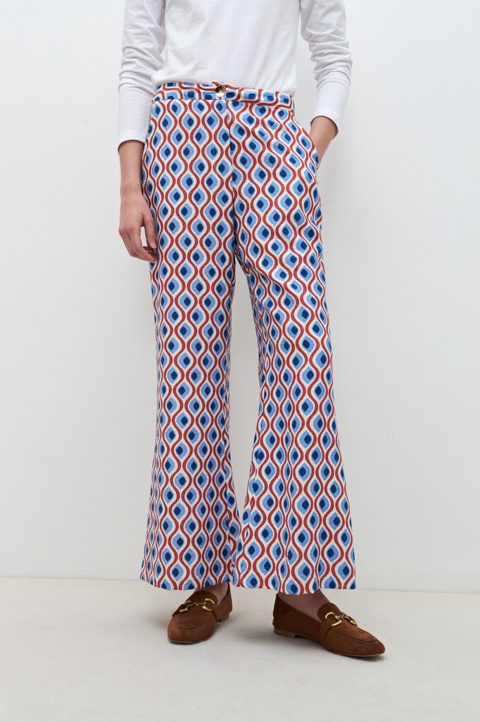 L160GPO1 RETRO PRINT PANTS