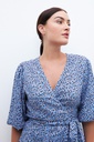 L160GBT6 BLUSA CRUZADA CON ESTAMPA FLORAL