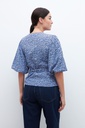 L160GBT6 BLUSA CRUZADA CON ESTAMPA FLORAL