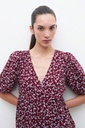 L160GDM3 VESTIDO MIDI ESTAMPA FLORAL