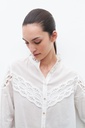 L160GBL10 CAMISA CON PUNTILLA CALADA
