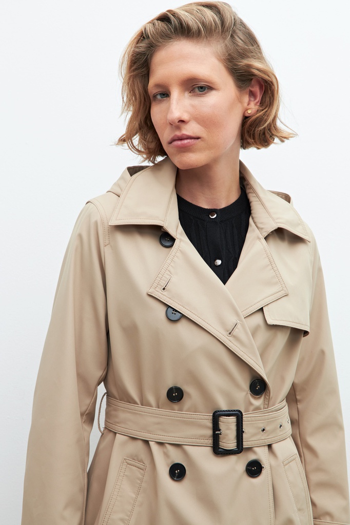 L161GOC1 TRENCH IMPERMEABLE CON CAPUCHA DESMONTABLE