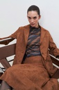 L160GOB2 BLAZER SIMIL GAMUZA