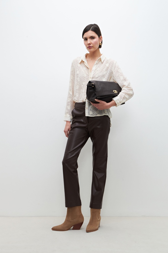 L160GBL13 CAMISA PLUMETTI BORDADO FLORAL