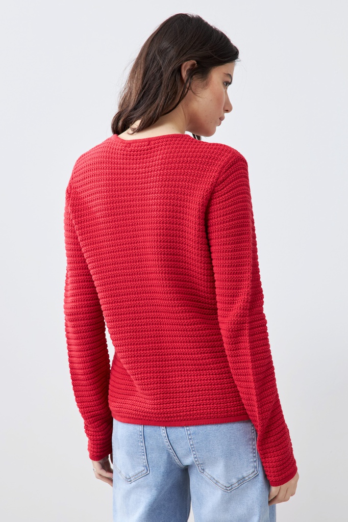 L165GKC3 CHAQUETA TEJIDA CON BOTONES METALICOS