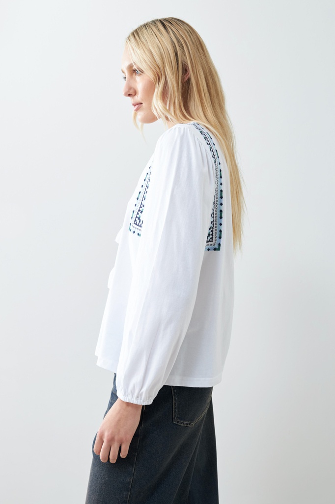 L165GTL2 REMERA BOHO CON BORDADOS