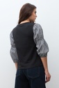L170GTT1 REMERA CON MANGAS VICHY