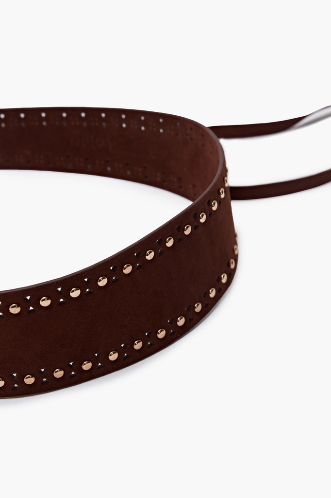 L170ALB2 FAJA DE SUEDE CON TACHAS