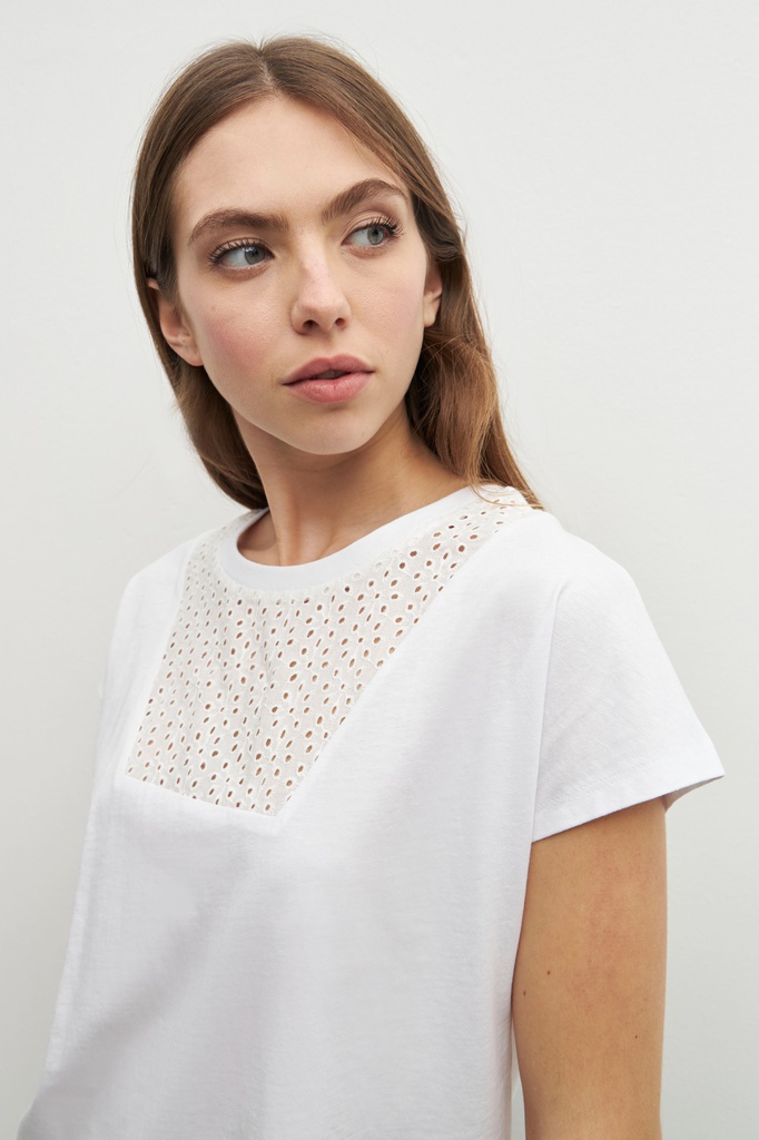 L158GTH3 REMERA CON CALADOS BORDADOS