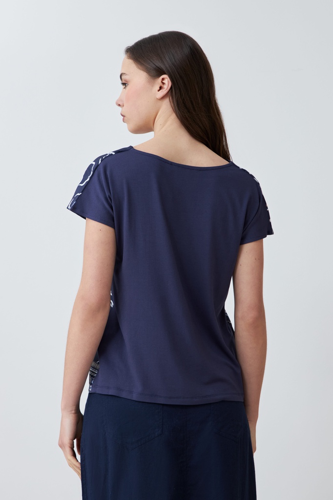 L167GBH5 BLUSA FRENTE ESTAMPADO FLORAL