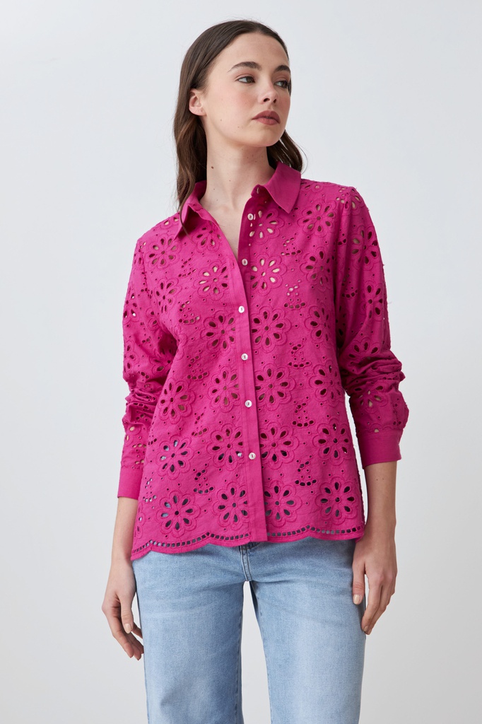L167GBL6 CAMISA DE BRODERIE