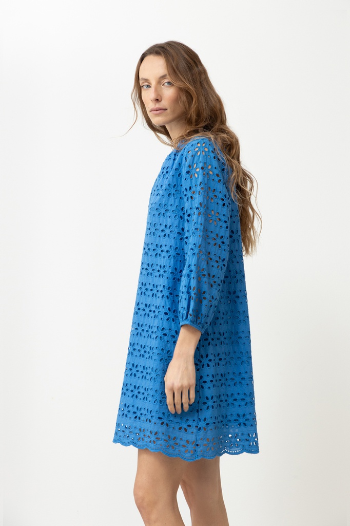 L168GDM10 VESTIDO BRODERIE CUELLO MAO