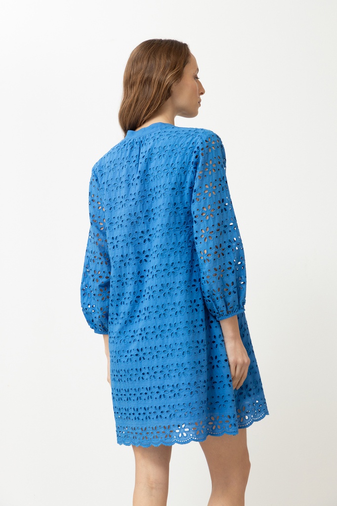 L168GDM10 VESTIDO BRODERIE CUELLO MAO