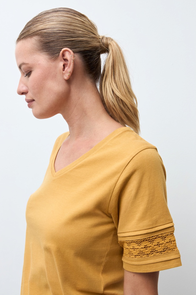 L172GTH1 REMERA CON PUNTILLA