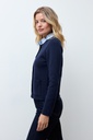 L172GKC5 CHAQUETA TEJIDA CUELLO DESMONTABLE