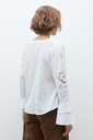 L172GBL1 BLUSA CALADA CON VOLADOS