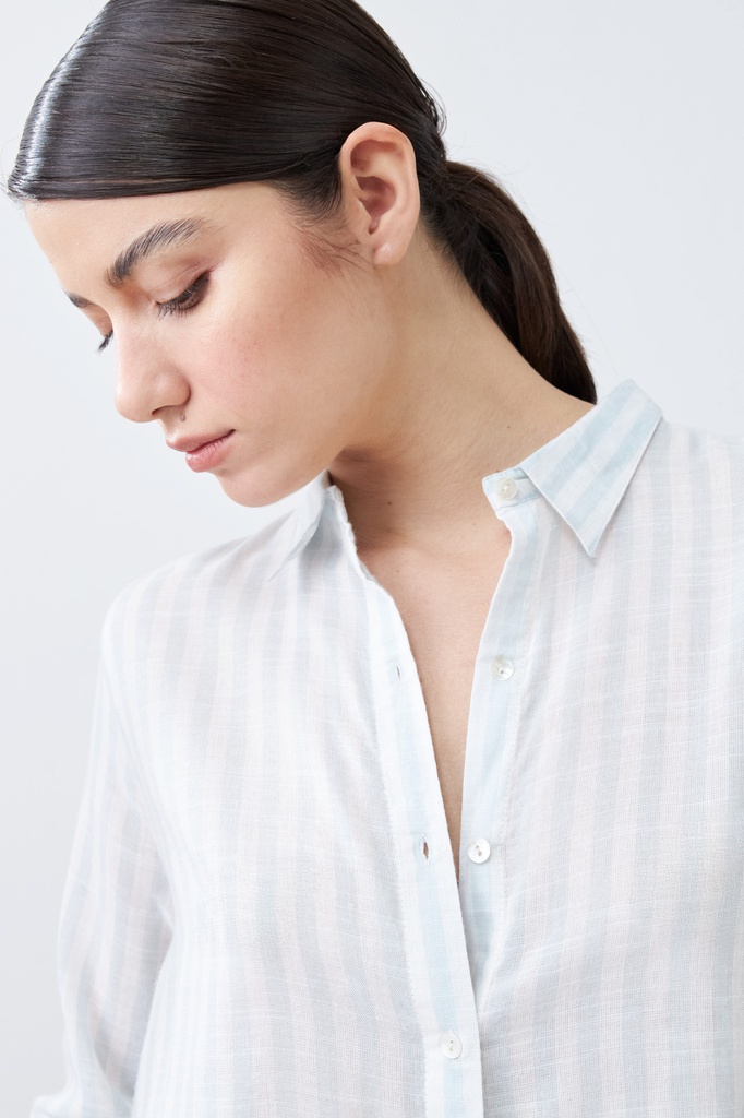 L165GBL1 CAMISA OVERSIZE RAYADA