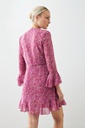 L165GDM4 VESTIDO ESTAMPADO CON VOLADOS