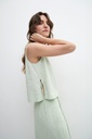 L158GBS4 BLUSA DE LINO LAZOS LATERALES
