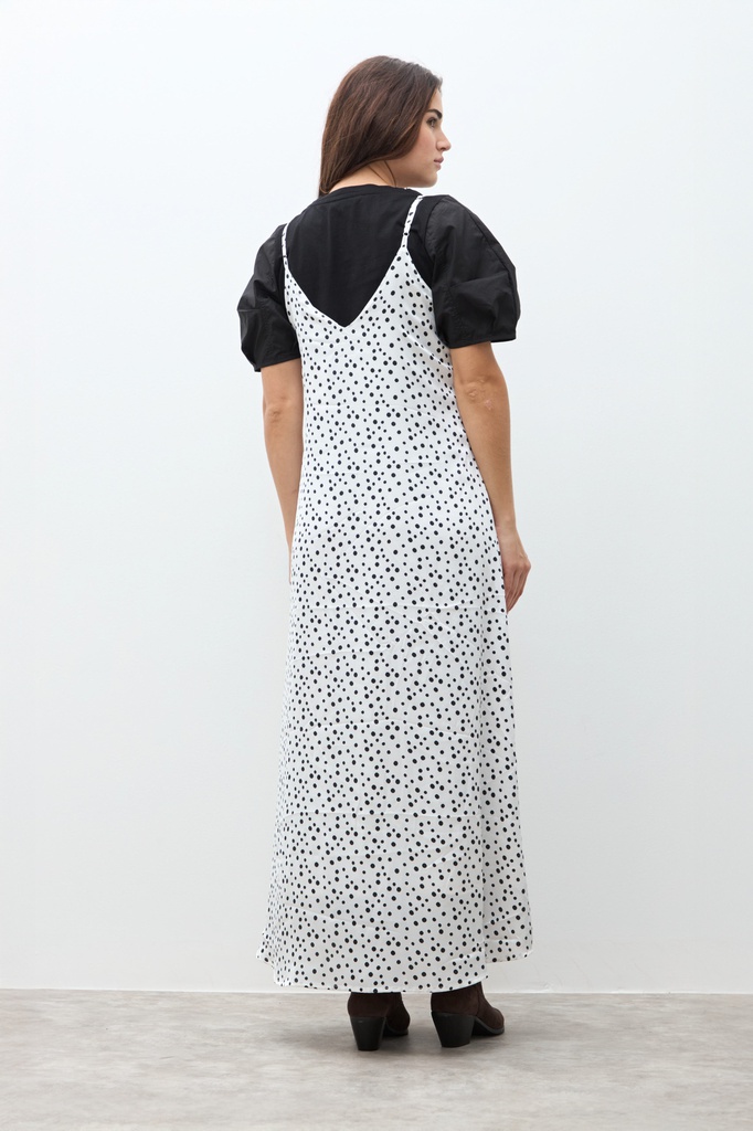 L170GDX1 VESTIDO ESTAMPA LUNARES