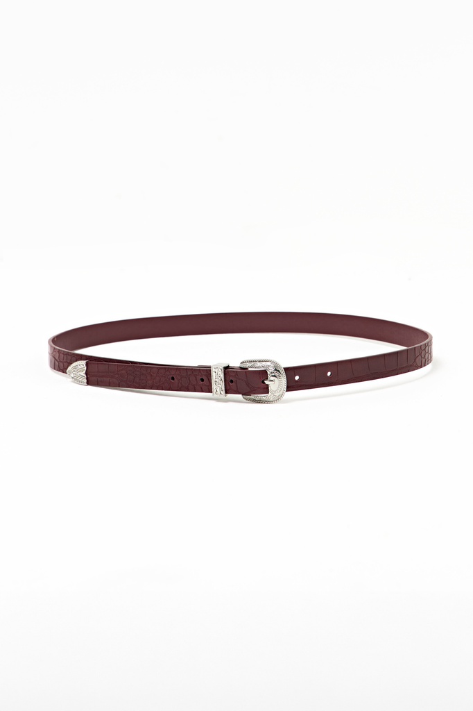 L160ALB5 CINTURON CROCCO CON HEBILLA WESTERN