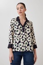 L167GBT10 BLUSA CON ESTAMPA MARGARITAS