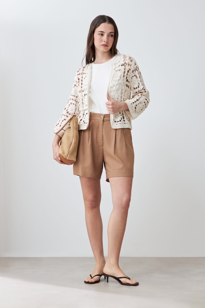 L167GKC1 CHAQUETA TEJIDA CROCHET