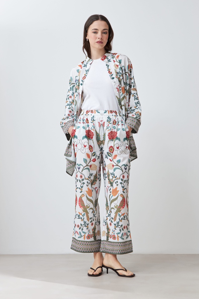 L167GPP3 PANTALON CON ESTAMPA FLORAL