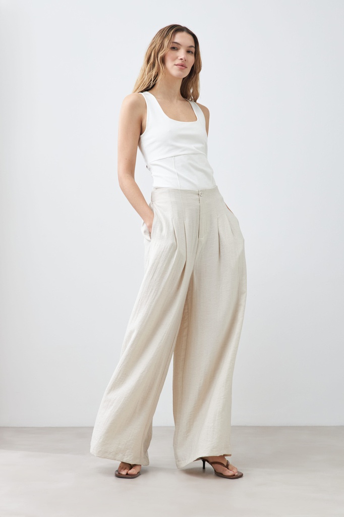 L167GPP9 PALAZZO CON PINZAS