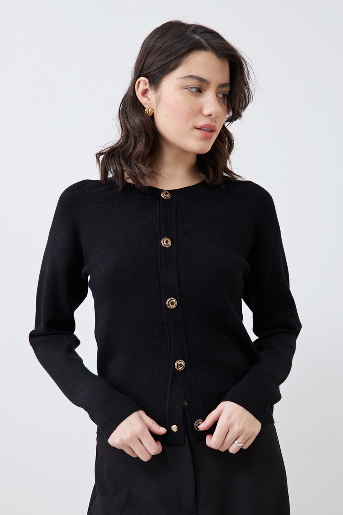 L166GKC1 CHAQUETA TEJIDA
