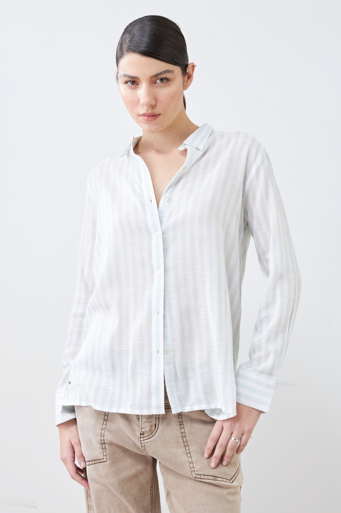 L165GBL1 CAMISA OVERSIZE RAYADA