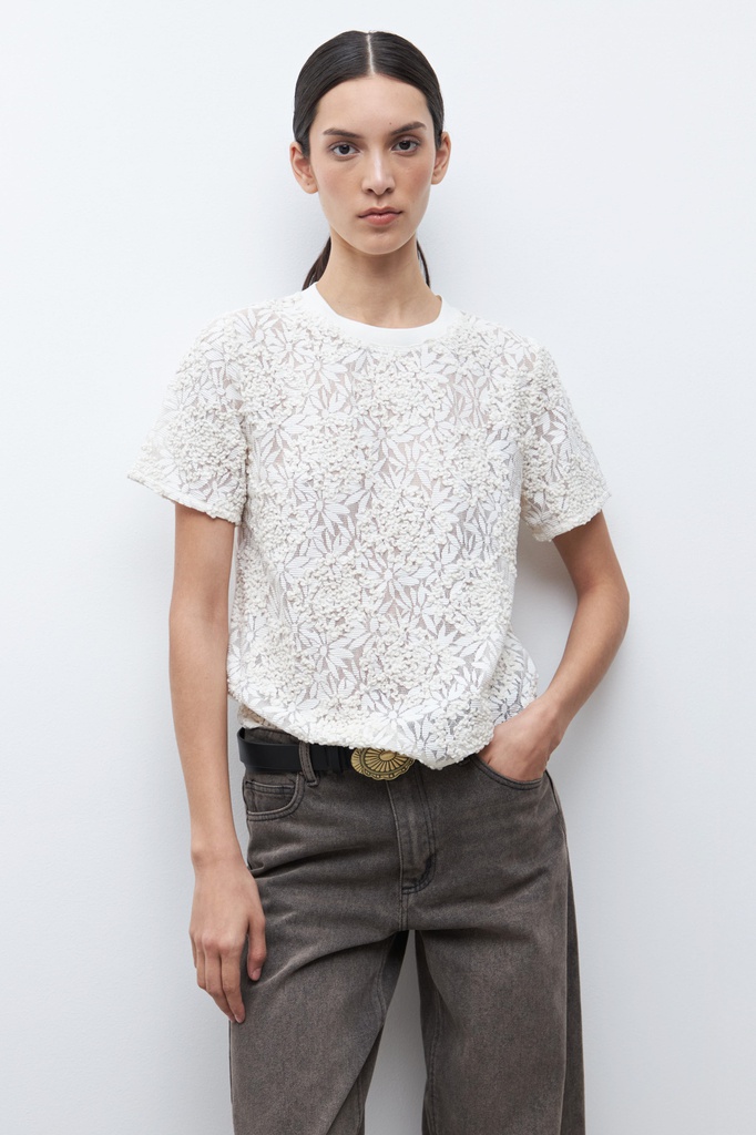 L170GBH2 BLUSA FRENTE ENCAJE BORDADO