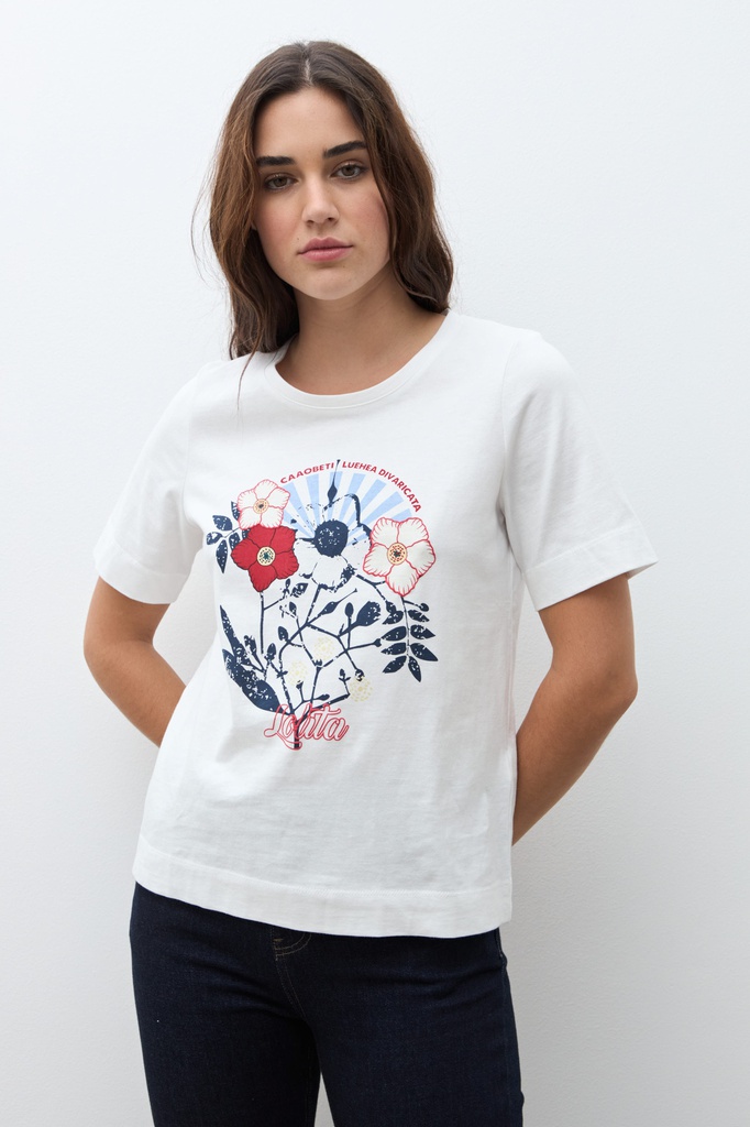 L170GTH13 REMERA ESTAMPA FLORAL NATIVA