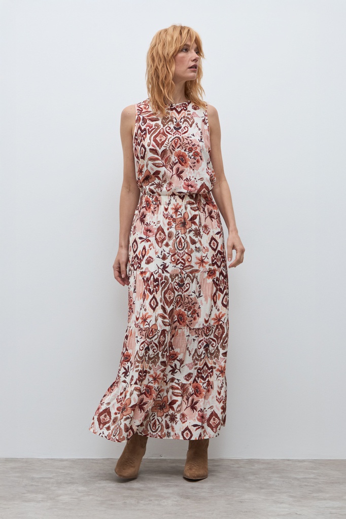 L172GSX2 MAXI FALDA ESTAMPA FLORAL BOHO