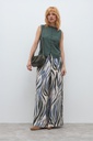 L172GPP12 PANTALON ESTAMPADO WIDE LEG PINZADO