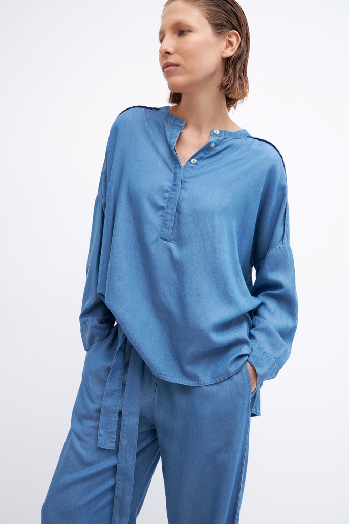 L140GBL4 BLUSA OVERSIZED DE LYOCELL