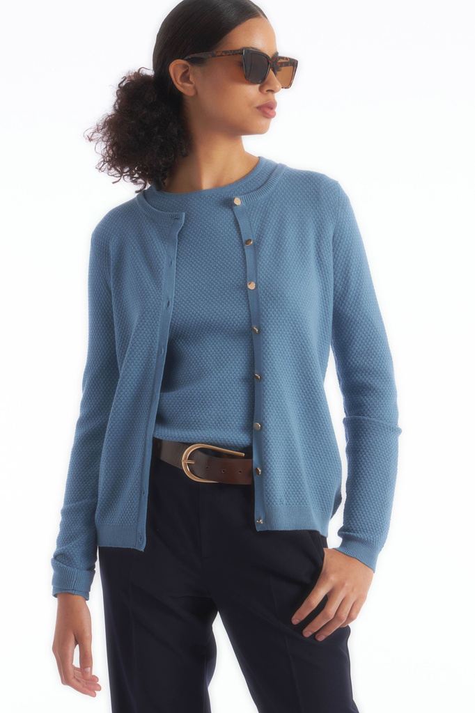 L141GKC1 CARDIGAN CON ESTRUCTURA