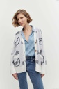 L144GKC1 CARDIGAN JACQUARD ARABESCO