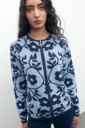 L153GKC2 CHAQUETA TEJIDA FLORAL