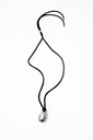 L155AJN1 COLLAR CON CORDON Y DIJE ACERO CON STRASS